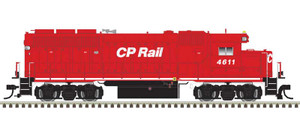 Atlas ~ HO Scale ~ EMD GP40 ~ Master Silver ~ Canadian Pacific #4611 ~ Standard DC ~10004000