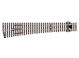 Peco ~ HO Scale ~ CODE 75 Turnout, Large Radius, Left Hand ~ SL-E189