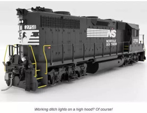 Rapido ~ HO Scale ~ EMD GP38 High Nose ~ Standard DC ~ Norfolk Southern #2795 ~ 38020