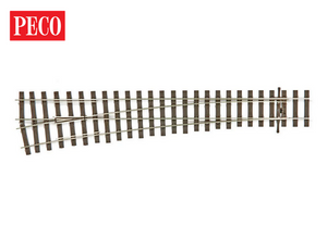 Peco ~ HO Scale ~ CODE 75 Bullhead OO Gauge LH Turnout ~ Large Radius ~ SL-U1189