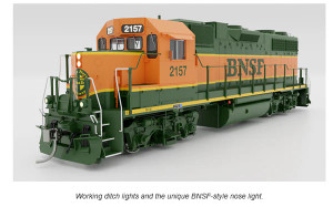 Rapido ~ HO Scale ~ EMD GP38 Low Nose ~ Standard DC ~ BNSF #2157 ~ 38033