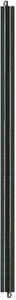Bachmann ~ HO Scale ~ E-Z Track Black Roadbed With Steel Rail ~ 36" 91.4cm Straight Track ~ 44486-1