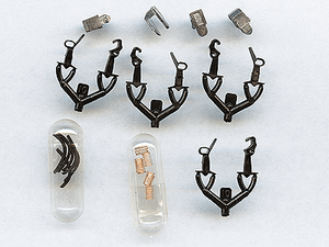 Micro Trains ~ N Scale ~ Truck Mount Couplers ~ "T" Shank .245" .62cm (Medium) ~ 2 Pairs ~ 00130013