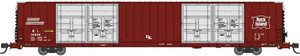 Bluford Shops ~ N Scale ~ Pullman-Standard 86' Quad Door Auto Parts Boxcar ~ Ready to Run ~ Rock Island #32964 ~ 87251