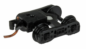 Micro Trains ~ N Scale ~ Freight Car Trucks ~ 1 Pair ~ Allied Full Cushion Truck w/Short Extension Couplers ~ 00302121