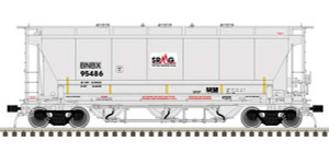 Atlas HO Scale ~ Trinity 3230 3-Bay Covered Hopper ~ Ready to Run ~ Master Plus ~ Greenbrier Management Services BNBX 95475 ~ 20006833