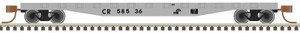 Atlas ~ N Scale ~ Trainman 50' Steel Flatcar with Stakes ~ Ready to Run ~ Conrail #58558 ~ 50005563