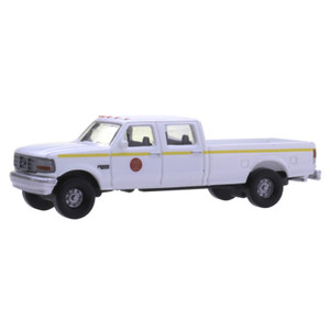 Atlas ~ N Scale ~ 1990s Ford F-250 - F-350 Standard Cab Pickup Set ~ Assembled ~ Southern Pacific ~ 60000155