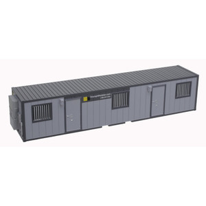 Atlas ~ HO Scale ~ 40' Mobile Office Container ~ Assembled ~ Triumph (two-tone gray) ~ 70000231