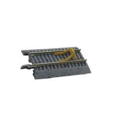 Atlas N Scale ~ Code 65 Straight Bumper With Gray Ballast ~ True Track ~ Yellow Bumper, 2" 5.1cm ~ package(2) ~ G2425