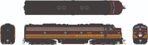 Rapido ~ HO Scale ~ EMD E8A ~ Boston & Maine B&M #3821 ~ DC Version ~ 28076