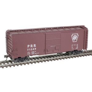 Atlas ~ HO Scale ~ 40' Postwar Boxcar with 8' Door ~ Ready to Run ~ Master ~ Pennsylvania Railroad #71349 ~ 20006828