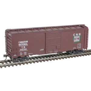 Atlas ~ HO Scale ~ 40' Postwar Boxcar with 8' Door ~ Ready to Run ~ Master ~ Canadian National #542823 ~ 20006831