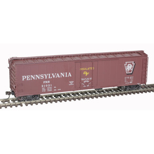 Atlas ~ HO Scale ~ 50' Plug-Door Boxcar ~ Ready to Run ~ Master ~ Pennsylvania Railroad #21239 ~ 20007034
