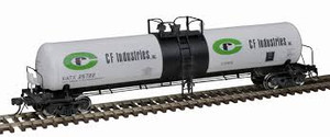Atlas ~ HO Scale ~ GATX 20,700-Gallon Tank Car ~ Ready to Run ~ Master ~ CF Industries GATX #25715 ~ 20006963