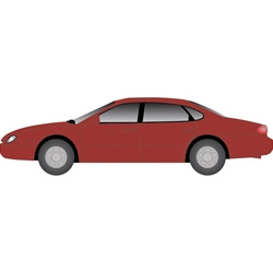 Atlas ~ HO Scale ~ 1996 FORD TAURUS TOREADOR RED METALLIC ~ 1275