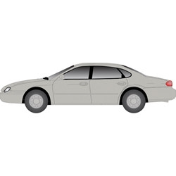 Atlas ~ HO Scale ~ 1996 FORD TAURUS SILVER FROST METALLIC ~ 1282