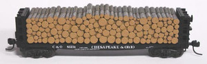 Atlas ~ N Scale ~ Master ~ 42' Pulpwood Flatcar with Load ~ Chesapeake & Ohio #81879 ~ 50006944