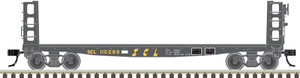 Atlas ~ HO Scale ~ Pulpwood Flatcar with Load ~ Seaboard Coast Line #110288 ~ 20007578