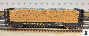 Atlas ~ HO Scale ~ Master Pulpwood Flatcar with Load ~ Seaboard Coast Line #110264 ~ 20007579