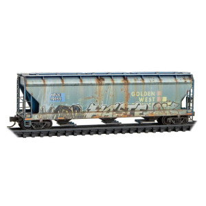 Micro Trains ~ N Scale ~ Helm Leasing Ex-Golden West Service hopper #19059 ~ 09444900