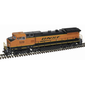 Atlas ~ HO Scale ~ GE Dash 8-40BW ~ Standard DC ~ Master Silver ~ BNSF Railway #529 ~ 10004312