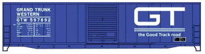 Accurail HO Scale ~ Grand Trunk Western ~ 50' Welded-Side Single Door Boxcar ~ #597892 ~ 5727
