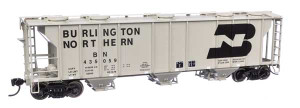 Walthers Mainline ~ HO Scale ~ 50' Pullman PS-2 3 Bay Covered Hopper ~ Burlington Northern #435059 ~ 910-7042