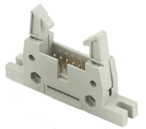 RR-CirKits ~ IDC-M10-LATCHx10 10-position IDC Male Socket w/ Latch - 10 pcs