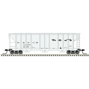 Atlas ~ N Scale ~ PS-2 4427 3-Bay Covered Hopper ~ Ready to Run ~ Master ~ Denver & Rio Grande Western #15096 ~ 50006789