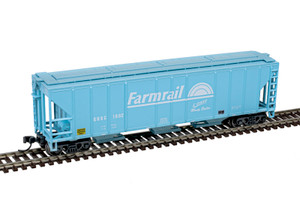 Atlas ~ N Scale ~ PS-2 4427 3-Bay Covered Hopper ~ Ready to Run ~ Master ~ Farmrail GNBC #1002 ~ 50006790