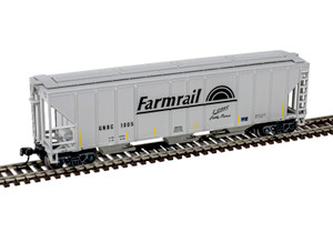 Atlas ~ N Scale ~ PS-2 4427 3-Bay Covered Hopper ~ Ready to Run ~ Master ~ Farmrail GNBC #1005 ~ 50006793
