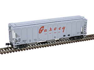 Atlas ~ N Scale ~ PS-2 4427 3-Bay Covered Hopper ~ Ready to Run ~ Master ~ Garvey GELX #16 ~ 50006803