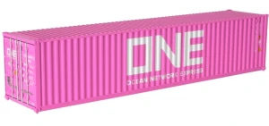 Atlas ~ N Scale ~ 40' Standard-Height Container 3-Pack ~ Assembled ~ Master ~ Ocean Network Express ONE Set #1 ~ 50006832