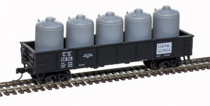Atlas ~ N Scale ~ Trainman ~ 42' Steel Gondola With Cement Container Load ~ Central of Georgia #17553 ~ 50006746