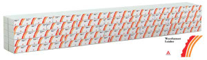 Walthers SceneMaster ~ HO Scale ~ Wrapped Lumber Load for WalthersMainline 72' Centerbeam Flatcar ~ Weyerhauser Lumber ~ 949-3167