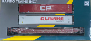 Rapido HO Scale ~ 53' Husky-Stack Well Car Canadian Pacific CP #527307 ~ 401057
