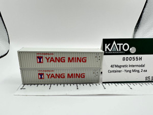 Kato ~ N Scale ~ 40′ Magnetic Intermodal Container ~ Yang Ming ~ 80055H