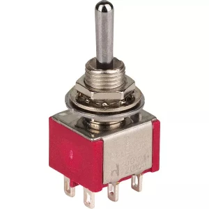 Circuitron ~ Miniature Switches - DPDT On-Off-On (6 Pack) ~ 800-9121-06