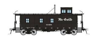 Rapido ~ HO Scale ~ D&RGW End Cupola As-built Steel Caboose ~ Black Scheme #01408 ~ 225003