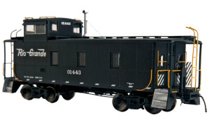 Rapido ~ HO Scale ~ D&RGW End Cupola As-built Steel Caboose ~ Black Scheme #01416 ~ 225004