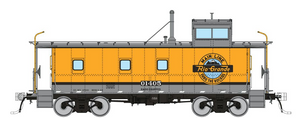 Rapido ~ HO Scale ~ D&RGW End Cupola Steel Caboose ~ With Post-War Mods ~ Single Stripe Scheme #01427 ~ 225017