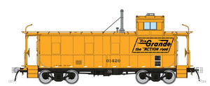 Rapido ~ HO Scale ~ D&RGW End Cupola Steel Caboose ~ With Late Mods ~ Action Road Scheme #01465 ~ 225026