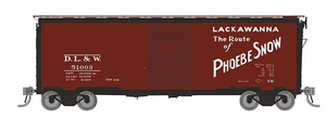 Rapido ~ HO Scale ~ 1937 AAR Boxcar ~ Round Corner ~ DL&W #51104 ~ 181002A
