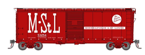 Rapido ~ HO Scale ~ 1937 AAR Boxcar ~ Round Corner ~ Minneapolis & St Louis #54992 ~ 181004A