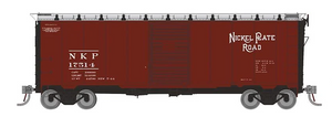 Rapido ~ HO Scale ~ 1937 AAR Boxcar ~ Round Corner ~ NKP #17546 ~ 181006A