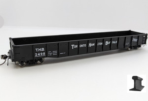 Rapido HO Scale ~ 52' 6" Mill Gondola ~ Toronto Hamilton Buffalo ~ #2450 ~ 50056