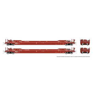 Rapido HO Scale ~ 53' Husky Well Car ~ Canadian Pacific CP #527050 #527188 2 Pc ~ 401058