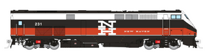 Rapido ~ HO Scale ~ P32AC-DM ~ CDOT - New Haven #231 ~ DC/Silent ~ 085008