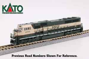 Kato ~ N Scale ~ EMD SD70MAC with Cab Headlight, Burlington Northern Santa Fe #9799 ~ 176-6313